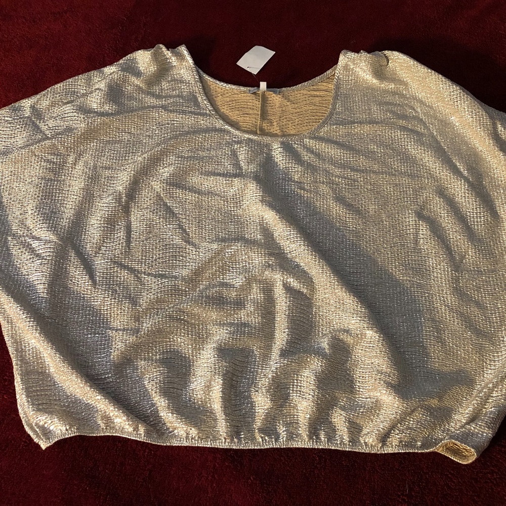 Gold shimmer top